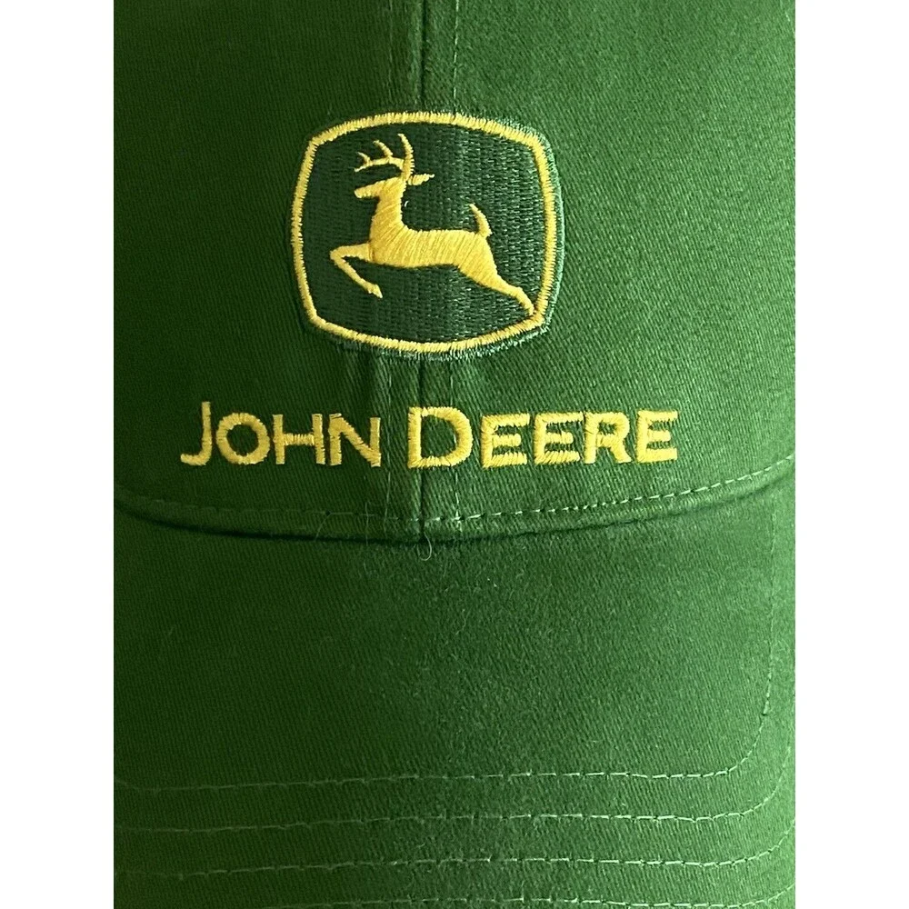 John Deere Patch Hat All Full Snapback Trucker Cap USA Louisville Mfg Vtg. OS